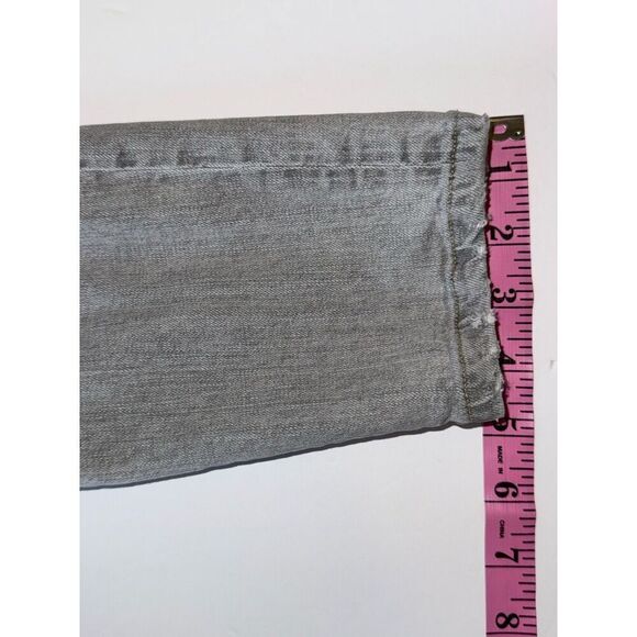 Agolde Sophie Hi Rise Crop Skinny Jeans Gray Denim Distressed Stretch Ankle 28 - Picture 13 of 16
